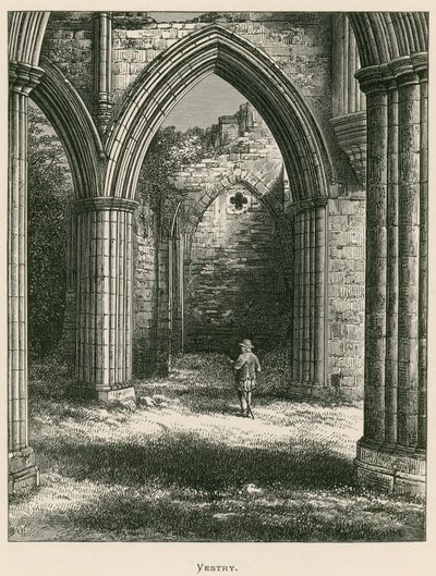 Abbaye de Rievaulx, sacristie - Alexander Francis Lydon